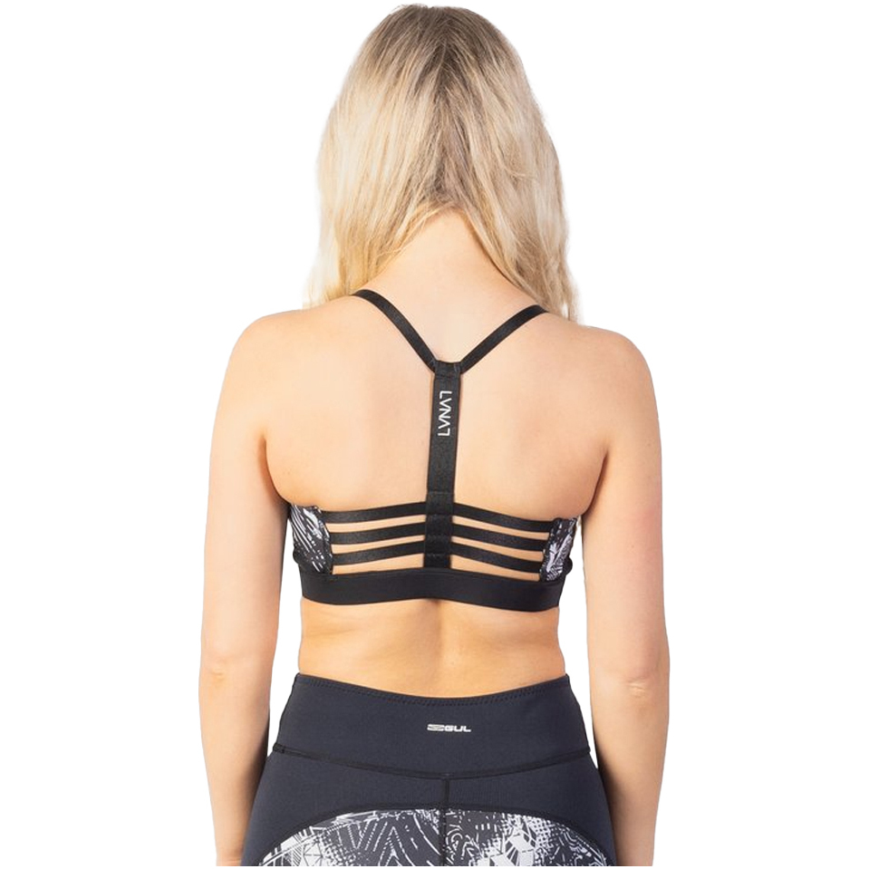 2025 Gul Womens Luna7 SUP Bra LA0303-C1 - Broken Palm / Black